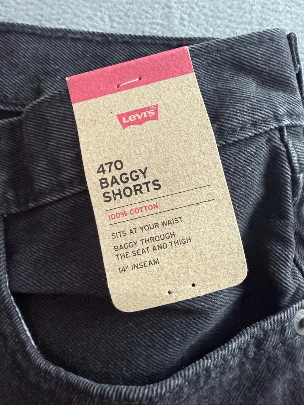Levi’s - Men's 470 Baggy Denim Jean Shorts
